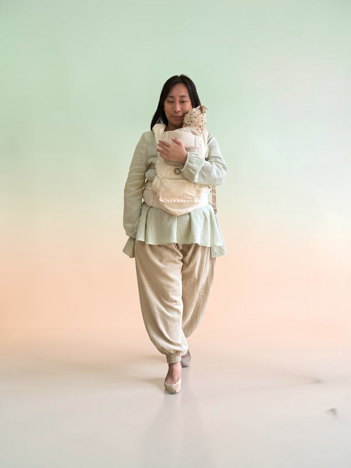 Cotton Muslin Maternity Pants | Made in Hong Kong
