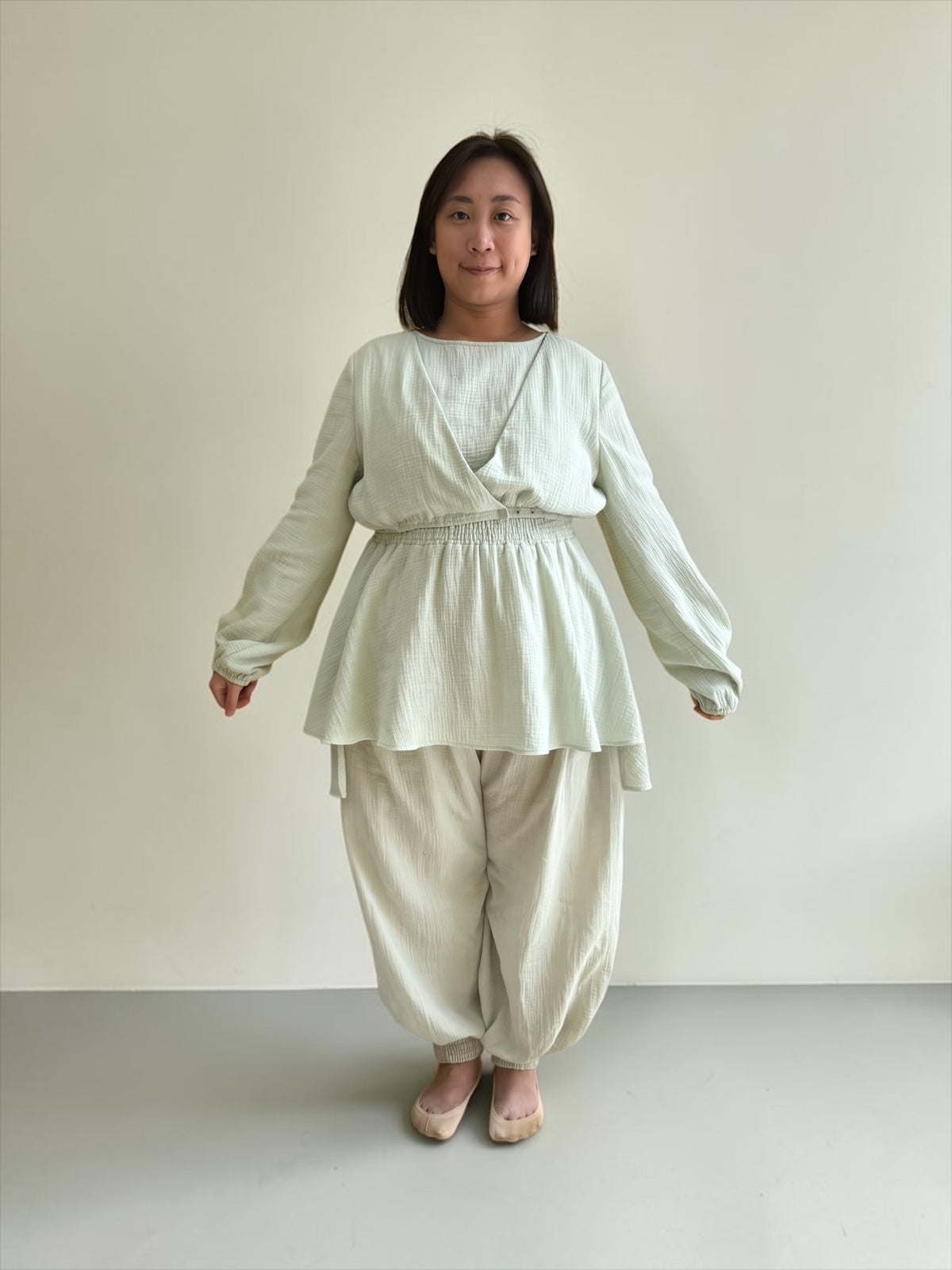 Cotton Muslin Maternity Pants | Made in Hong Kong