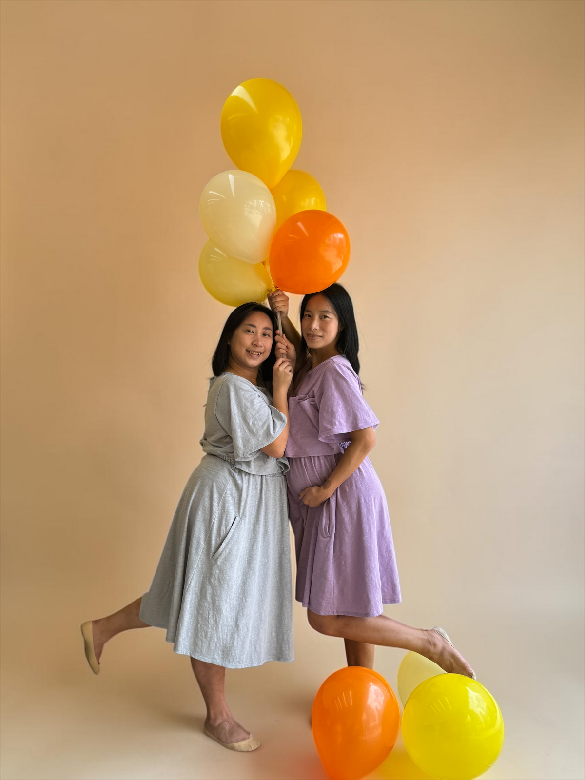 100% Soft Cotton Maternity & Nursing Short Sleeve Dress