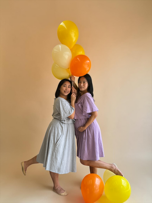 100% Soft Cotton Maternity & Nursing Short Sleeve Dress