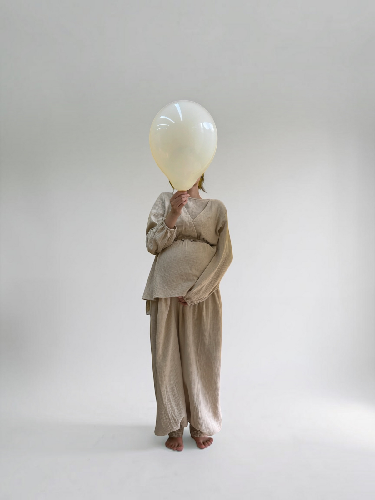 Cotton Muslin Maternity Pants | Made in Hong Kong
